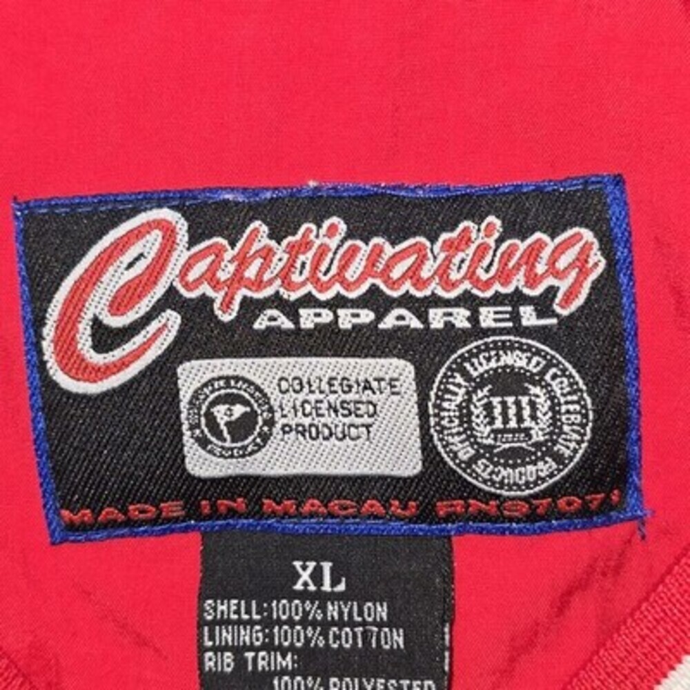 Vintage Indiana Basketball Pullover Windbreaker Jacket XL Red Nylon Captivating - Picture 10 of 12